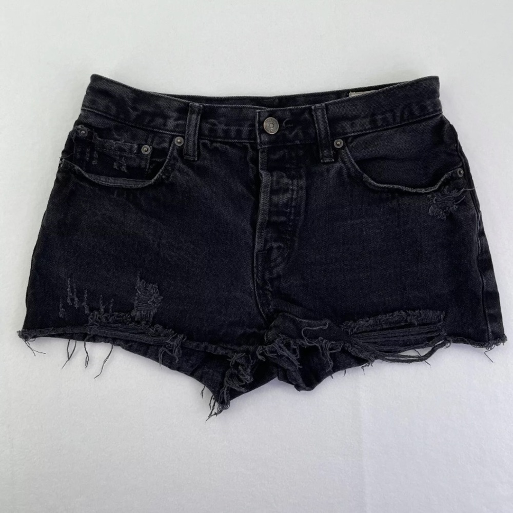 We The Free People Cutoffs Shorts Womens 27 Jeans Denim Hi-Rise Button Fly
